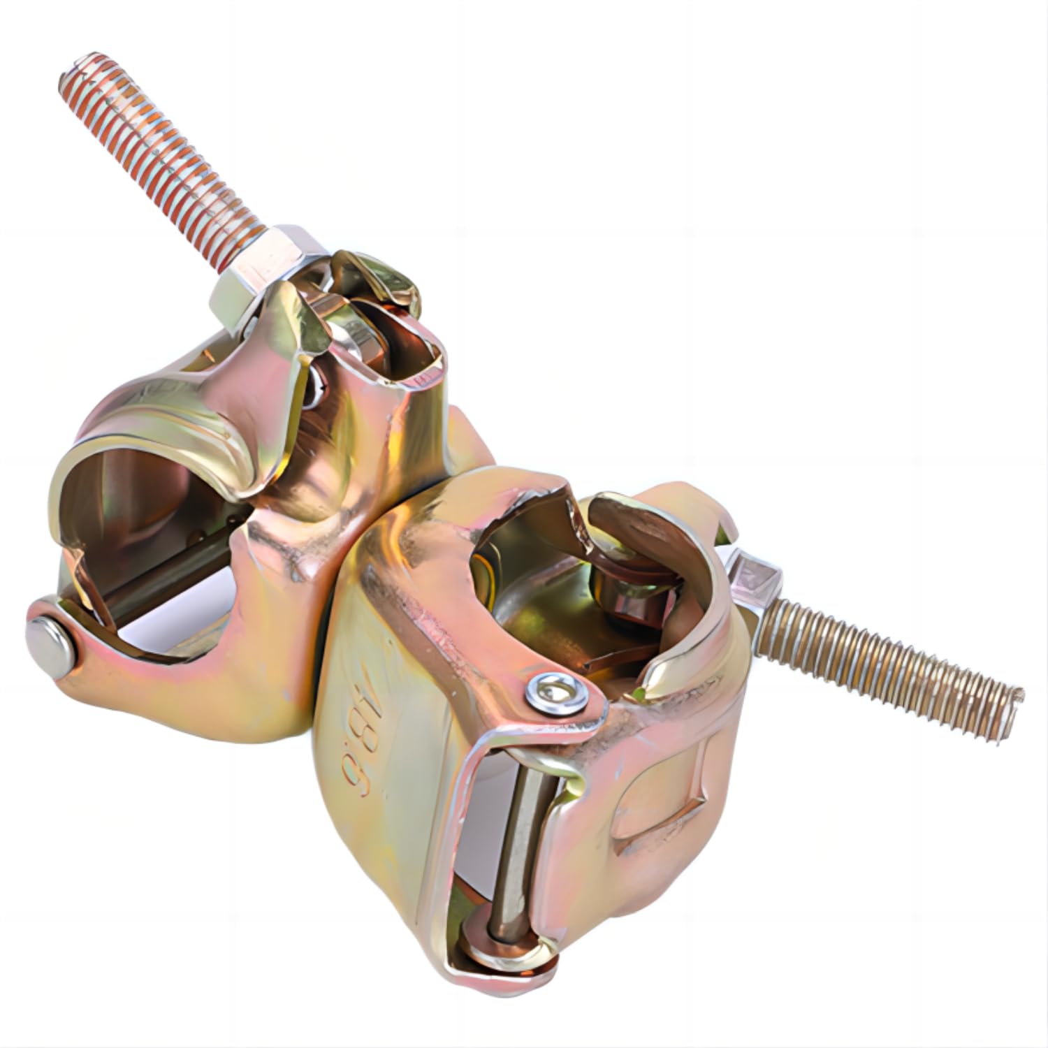 British Scaffolding Clamps - 4 Pack Galvanized Right Angle for 1.75-1.9