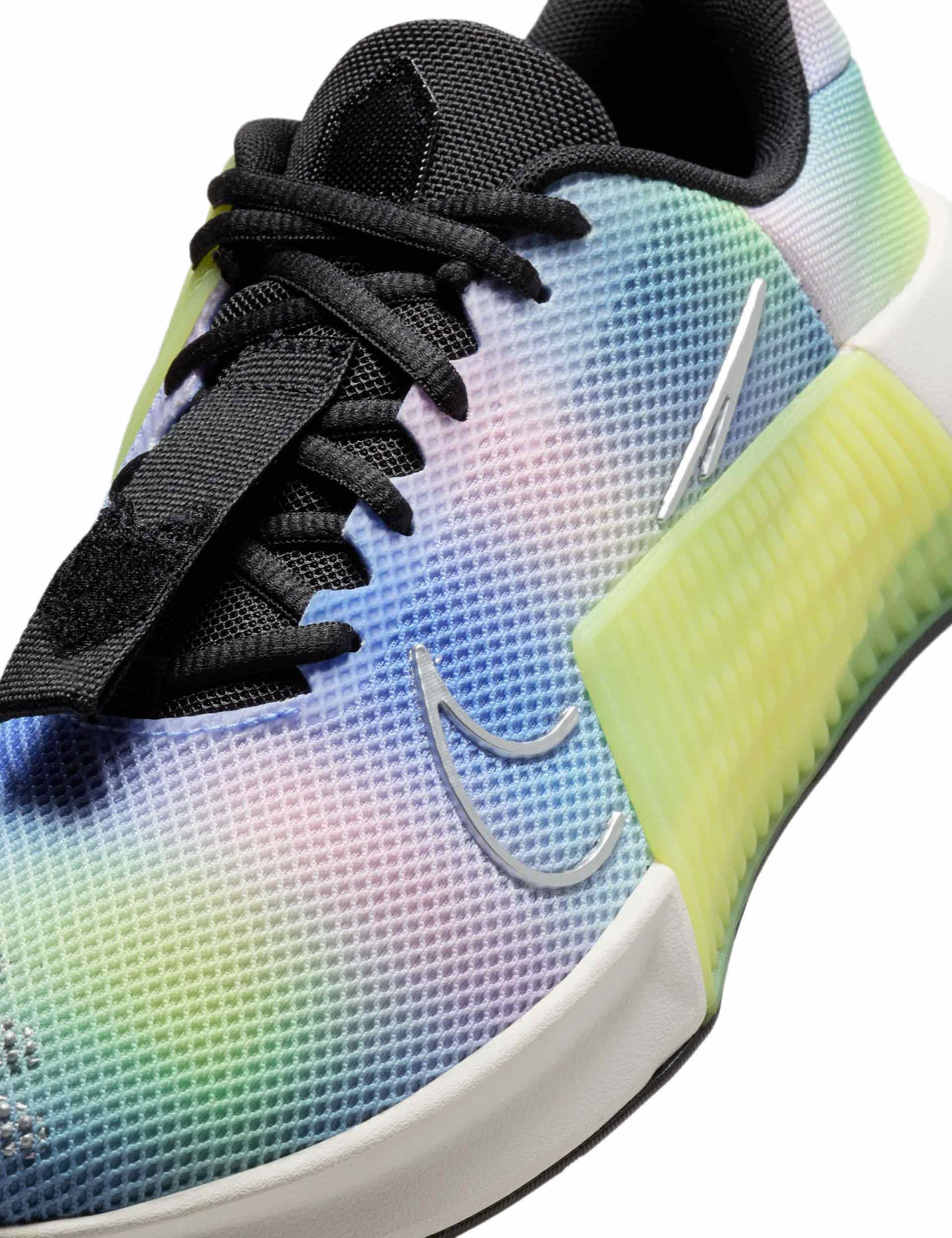 Nike Metcon 9 SE Cross Training Shoes - Black/Light Lemon Twist/Royal Pulse/Metallic Silver for Gym Workouts & High-Intensity Training