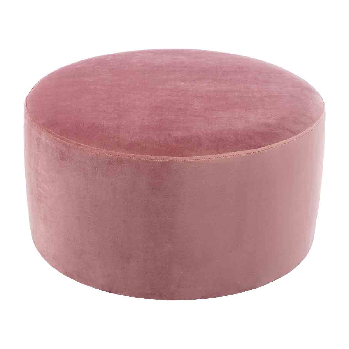 Juliette Velvet Ottoman 70cm - Luxurious Round Footstool for Living Room, Bedroom & Home Decor - Perfect for Extra Seating & Stylish Storage