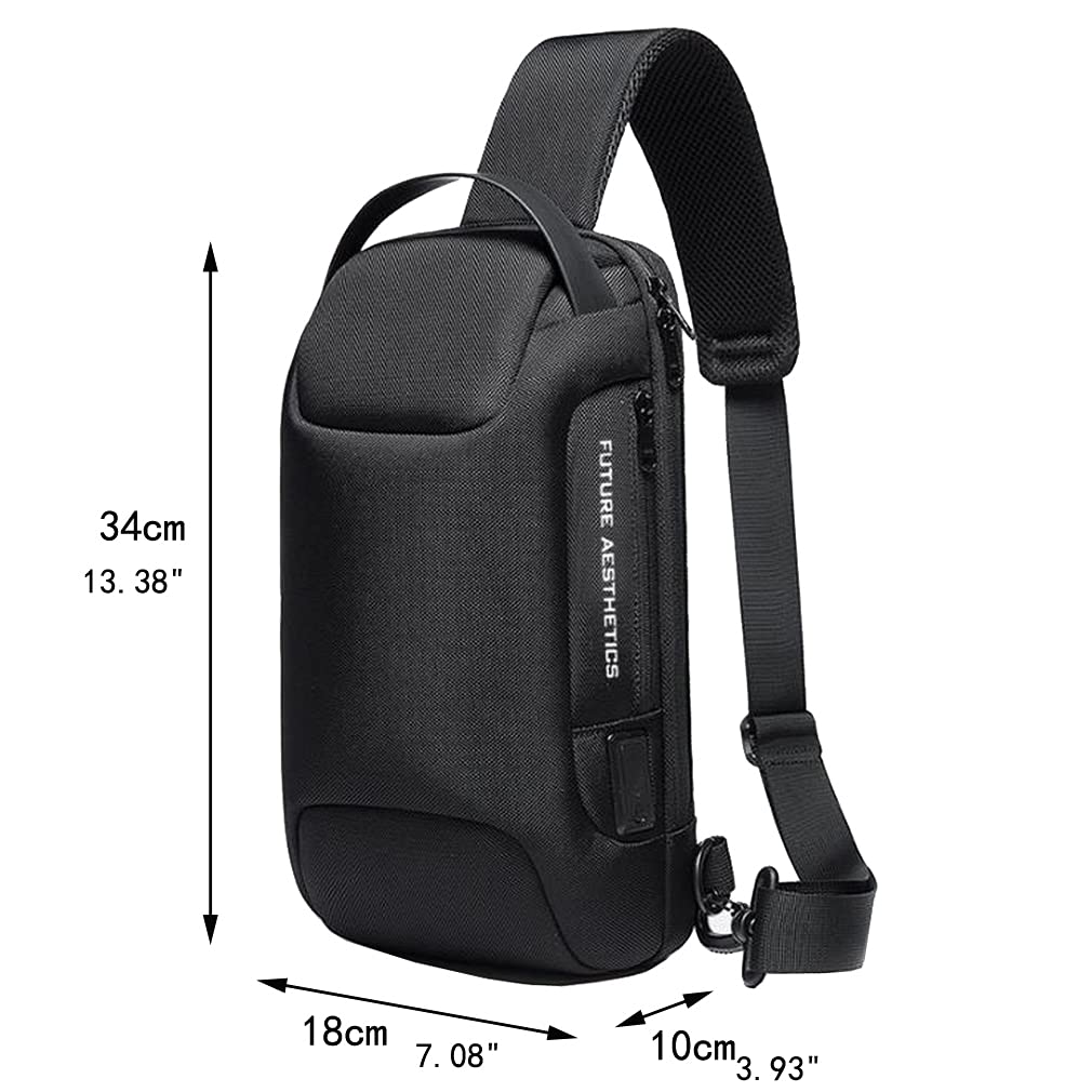 Oxford Sling Bag Backpack - Crossbody Chest Pack for Men & Women - Perfect for Travel, Hiking, and Everyday Use