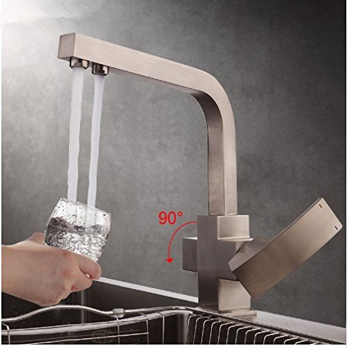 GOWE Kitchen Faucet with Water Filter - Stainless Steel Sink Water Mixer Tap for Clean Drinking & Cooking | Perfect for Modern Homes & Restaurants