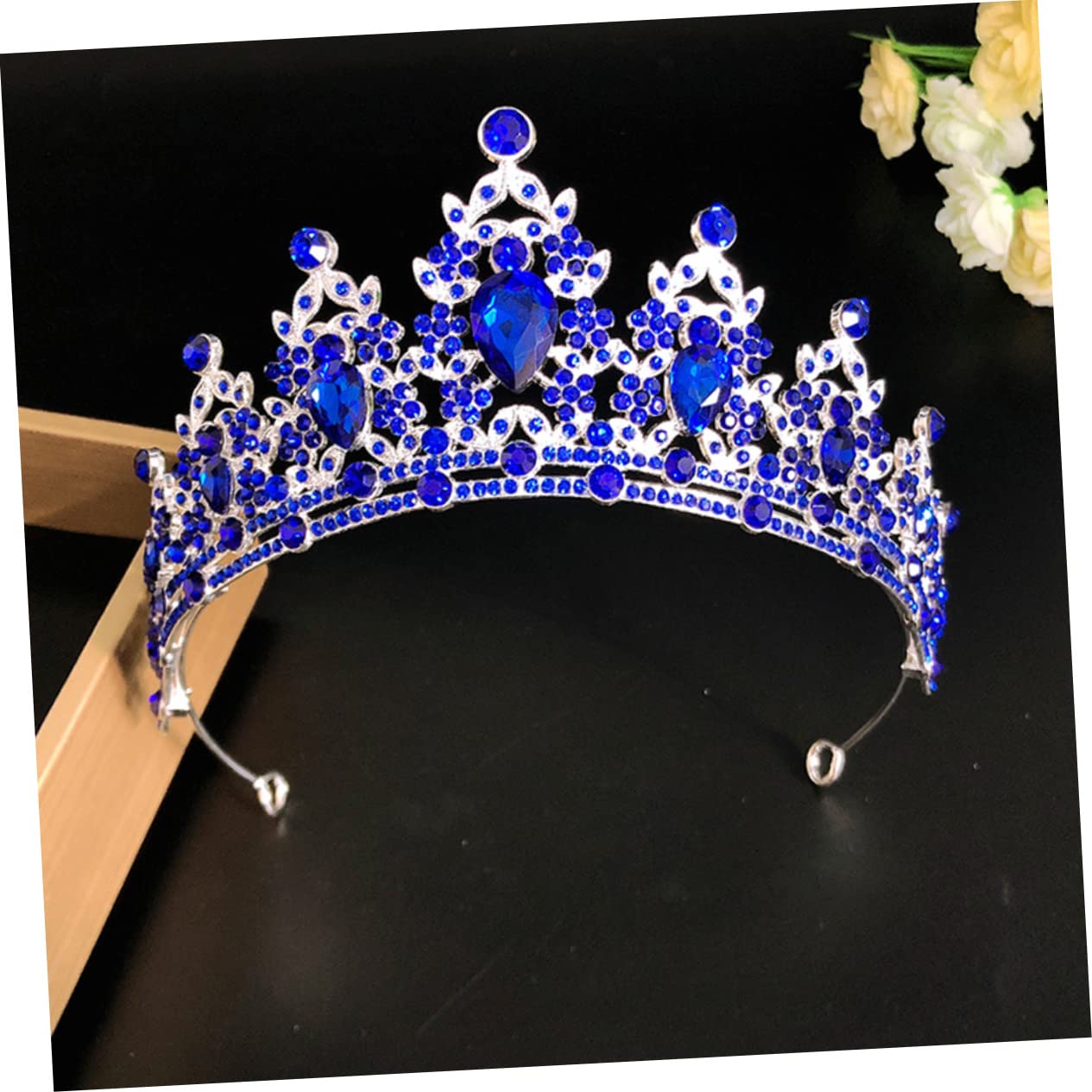 Abaodam 3-Piece Rhinestone Bridal Crown Set – Wedding Tiara Headpiece with Alloy & Crystals for Brides, Wigs & Special Occasions – Perfect for Weddings, Prom, Pageants & Photo Shoots