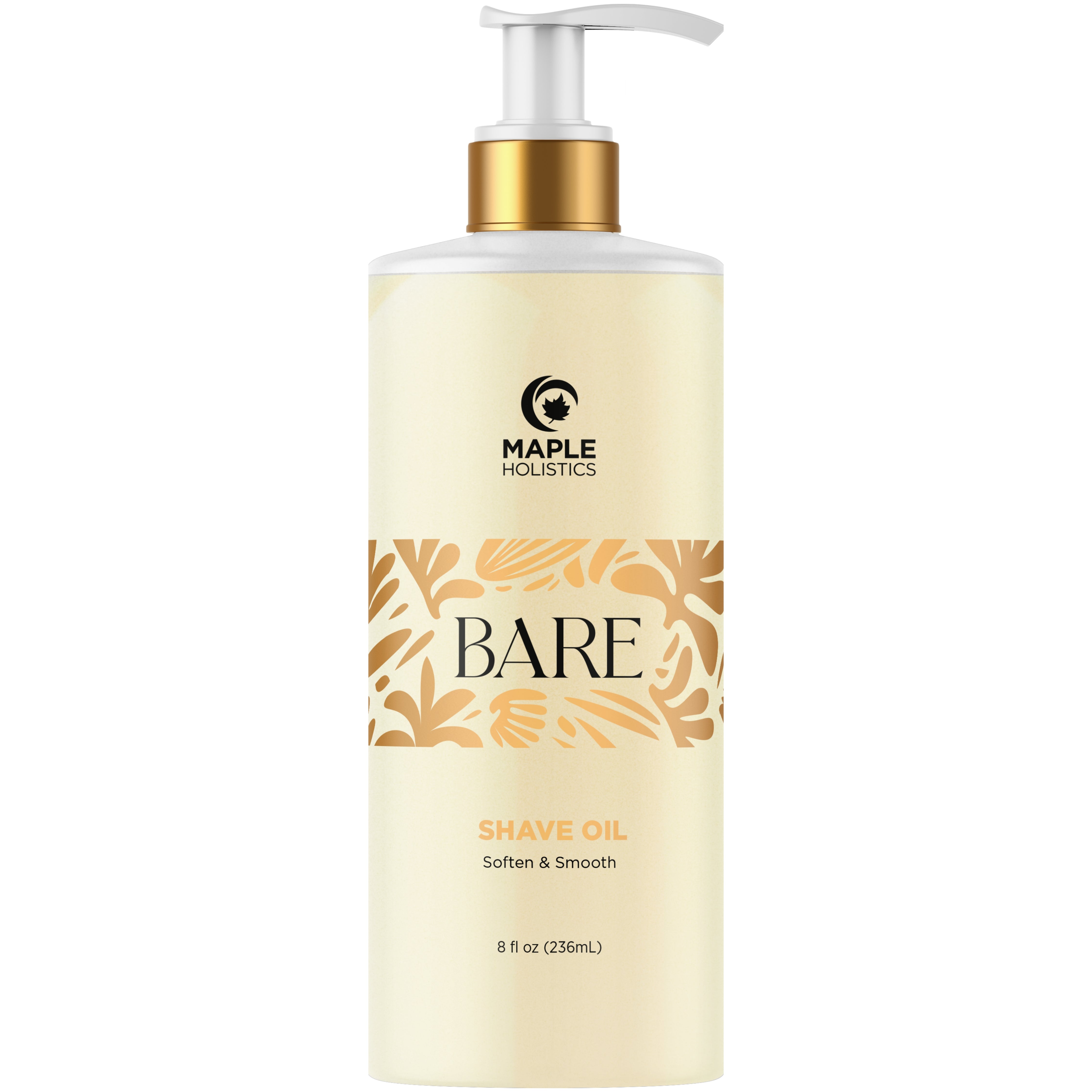 Organic Bare Shave Oil for Men & Women - Natural Pre & Post Shave Soothing Oil for Sensitive Skin - Perfect for Smooth Shaving at Home or Travel