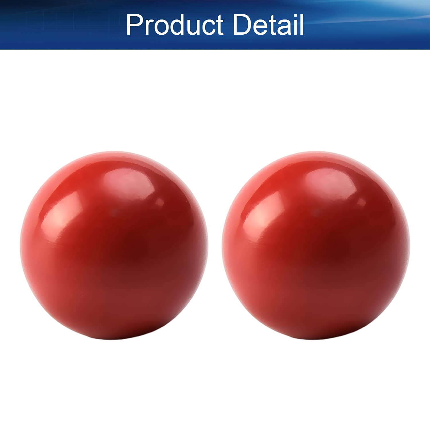 8Pcs M6 Female Thread Thermoset Ball Knobs - 25mm/0.98