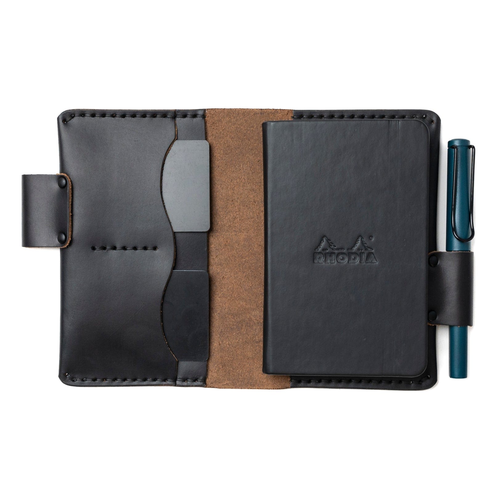 Premium Genuine Leather Rhodia A6 Notebook Cover - Perfect for Journaling, Sketching & Office Use - Durable Writing Accessory for Travel & Daily Carry