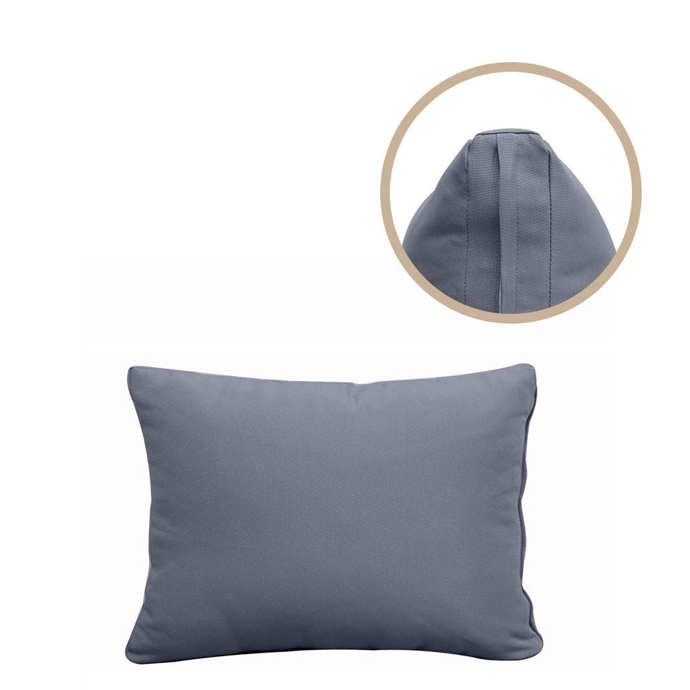 Style1 AD001 5-Piece Knife Edge Outdoor Daybed Mattress Set - Crib Size Cushion & Bolster Pillows for Patio, Poolside, and Garden Lounging
