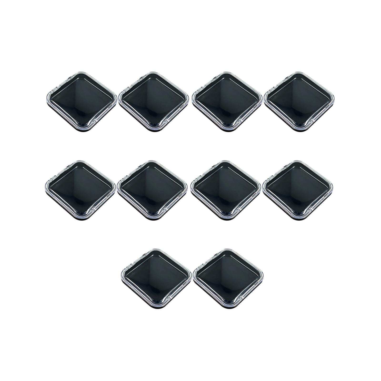 THE STYLE SUTRA® 10-Piece Black Press-On Nail Storage Box Set - Small Nail Organizer for Salon & Home - Nail Art Decorations & Manicure Accessories Kit - Perfect for Travel, Gifts & Professional Use