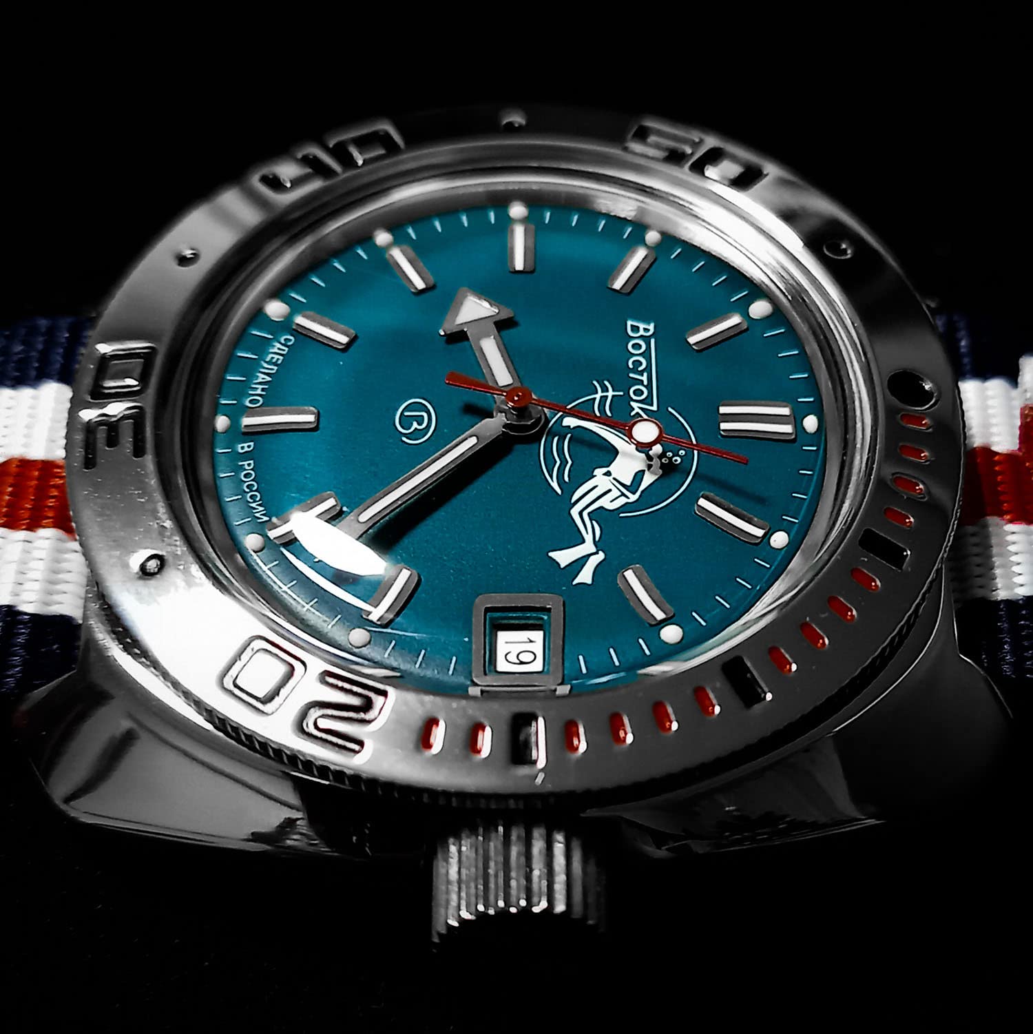 VOSTOK Scuba Dude Amphibian Automatic Diver Watch 200m WR for Men - Business & Casual Wear