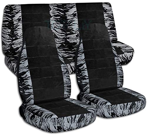 Silver Snow Tiger & Black
