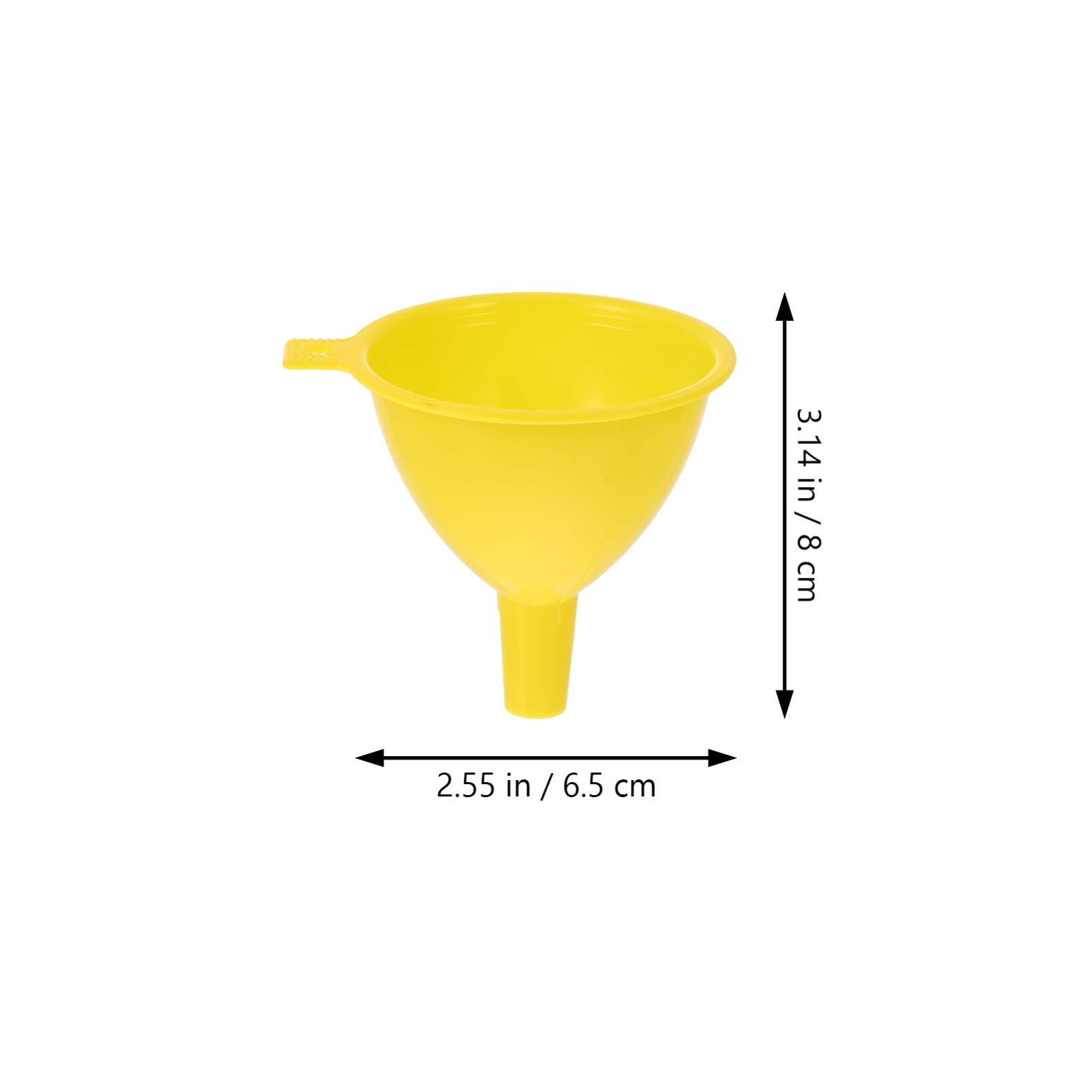 Baluue Mini Funnel Set - 20pcs Small 5cm Liquid Funnels for Lab Bottles, Essential Oils, Perfumes, Spices & Condiments | Durable Plastic Filter Funnel for Science Labs, Sand Art, Cooking & DIY Projects