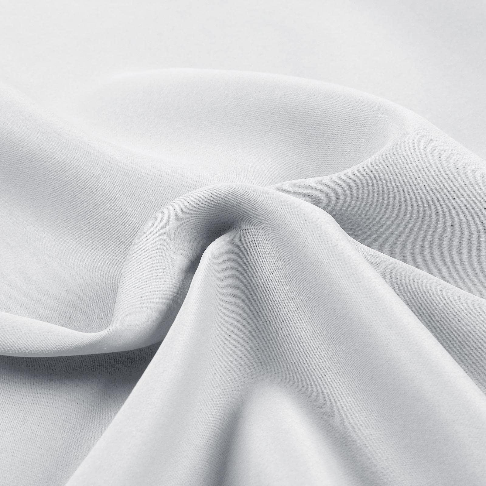 TWOPAGES Grey White Pinch Pleated Blackout Thermal Insulated Curtains - 26