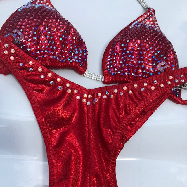 Bright Red Figure Suit - Premium Costume for Cosplay, Halloween & Comic Con | High-Quality Superhero Outfit for Adults & Kids