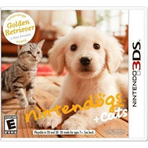 Nintendogs + Cats: Golden Retriever & New Friends - Nintendo 3DS Game | Virtual Pet Simulation for Kids & Animal Lovers | Perfect for Family Game Night & Travel Entertainment