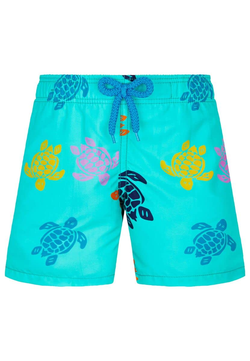 Vilebrequin Boys' Multicolor Turtle Swim Trunks - Quick Dry Swimwear for Toddler, Little & Big Kids - Perfect for Beach, Pool & Summer Vacations