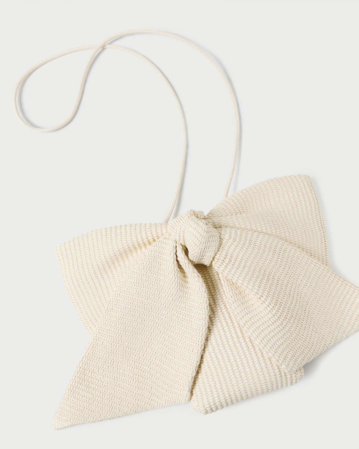 Violet Cream Woven Bow Crossbody Bag for Women - Stylish Shoulder Purse with Adjustable Strap, Perfect for Dating, Shopping & Travel