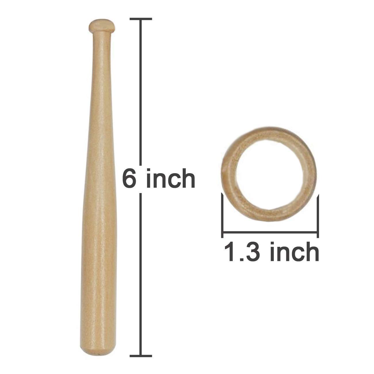 TIHOOD Wooden Baseball Stand Holder - Display Stand for Baseball Bats, Balls & Gloves - Perfect for Home Decor, Sports Room, and Fan Collections