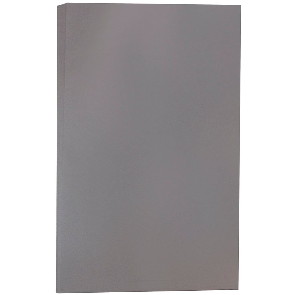 JAM PAPER Legal Size Matte Paper - 28lb (105 GSM) - 8.5 x 14 Inches - Dark Gray - 500 Sheets per Pack - Premium Office Paper for Printing, Copying & Legal Documents