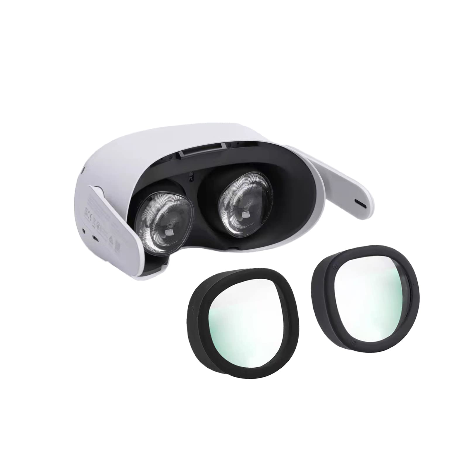 Merryhome VR Lens Protector (1 Pack) - Blue Light Blocking Glasses for Meta Quest 3S/Quest 2 Accessories | Anti-Glare, Dust Protection & Easy Installation (Black) | Perfect for Gaming, VR Workouts & Extended Screen Time