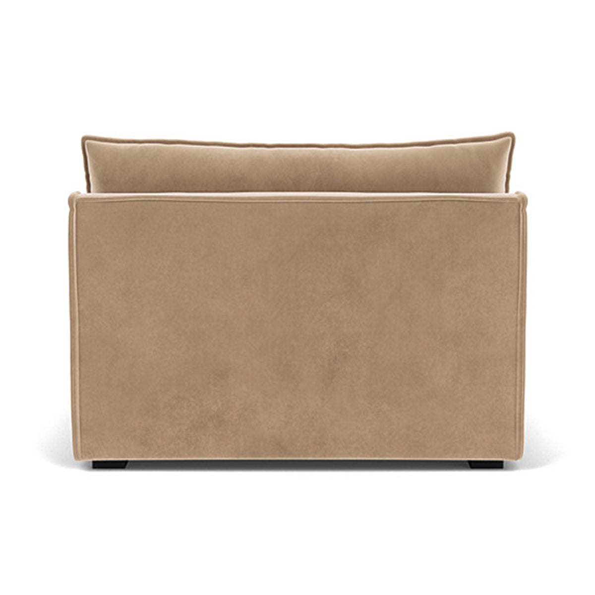 Daphne Velvet 1 Seater Modular Sofa (Armless) - Modern Living Room Furniture for Small Spaces & Apartments