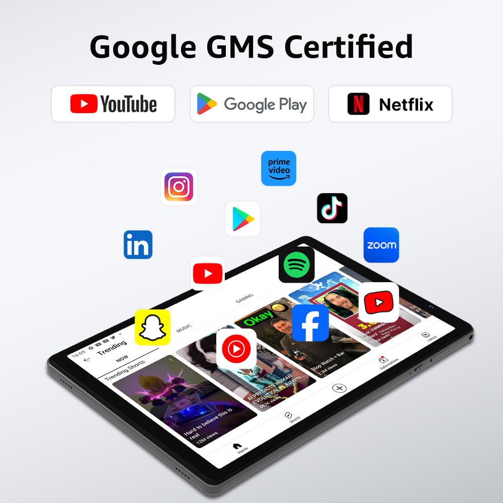ApoloSign 10.1 Inch Android Tablet - Full HD IPS Touchscreen, Octa-Core Processor, 8GB RAM 64GB Storage (Expandable to 128GB) - Perfect for Work, Entertainment & Online Learning