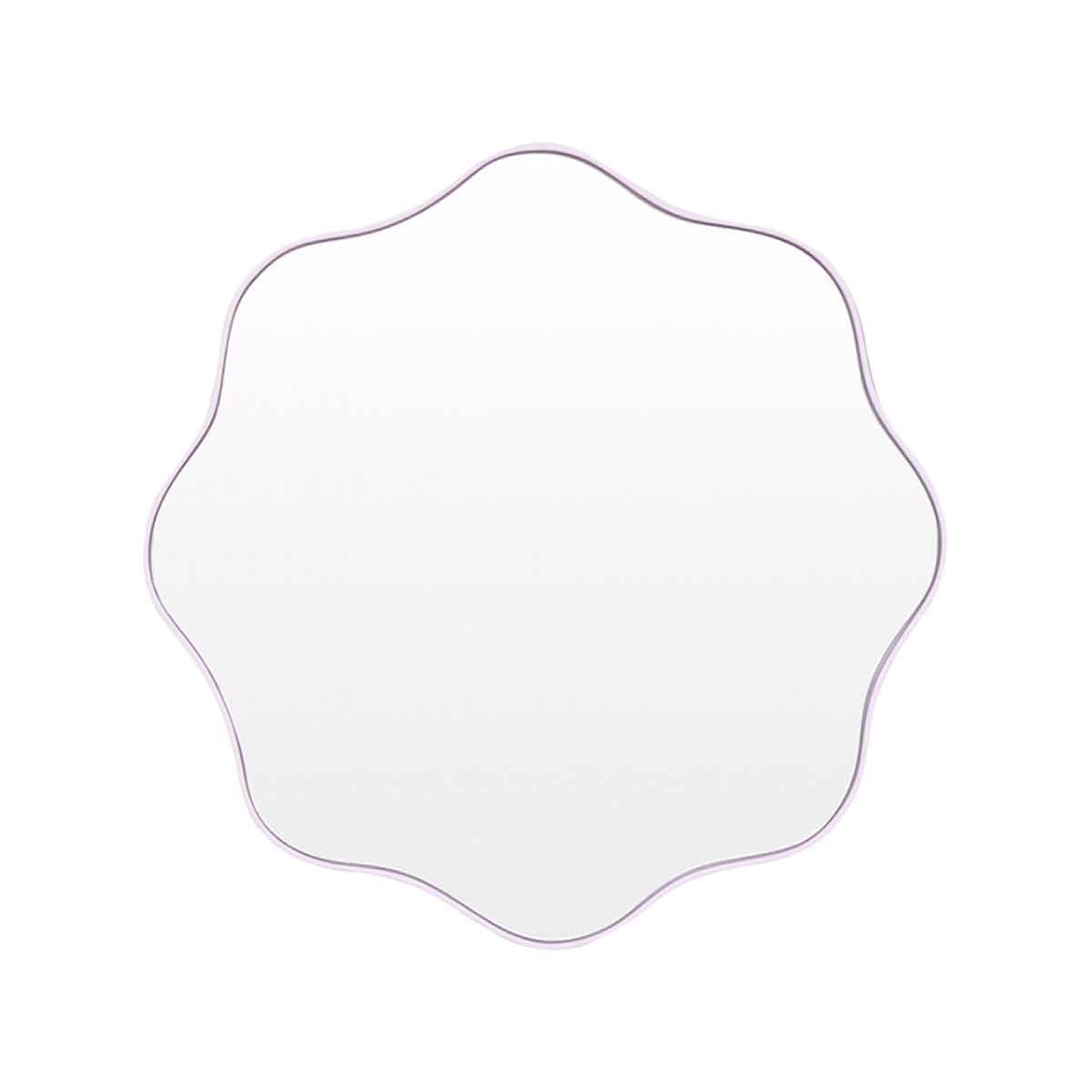 Artemis Round Mirror - 24 Inch Decorative Wall Mirror for Living Room, Bedroom, Bathroom - Elegant Lilac Frame - Perfect for Home Decor & Vanity Areas