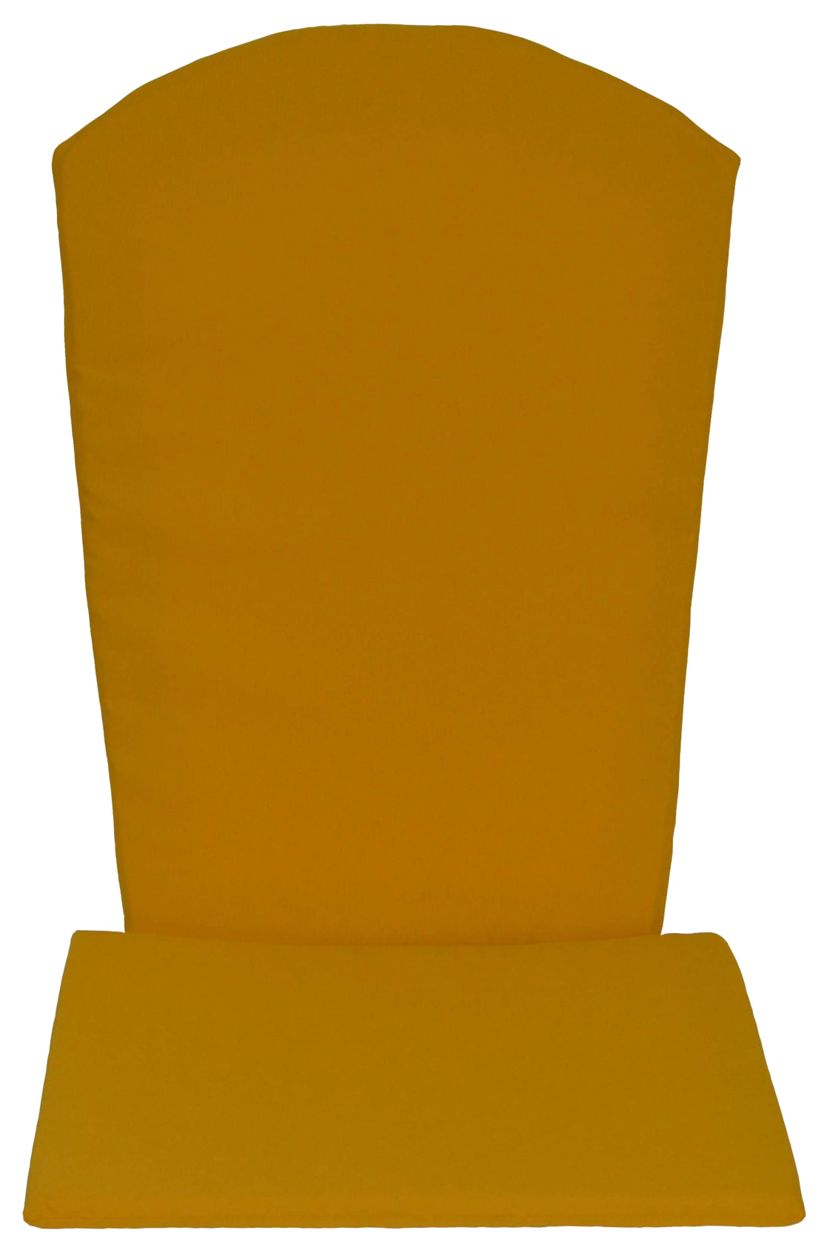 Premium Adirondack Chair Cushion - Waterproof Outdoor Furniture Cushion for Patio, Deck & Garden - Comfortable Yellow Seat Pad - Made in USA