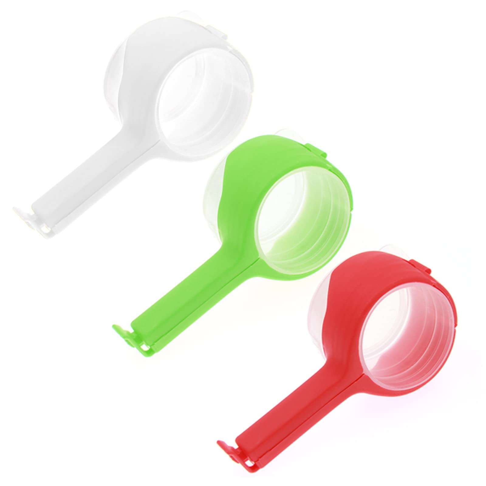 3-Pack Plastic Food Storage Bag Clips - Reusable Snack Sealing Clips for Fresh Keeping, Kitchen & Travel | Perfect for Chips, Cereal, Frozen Food & More