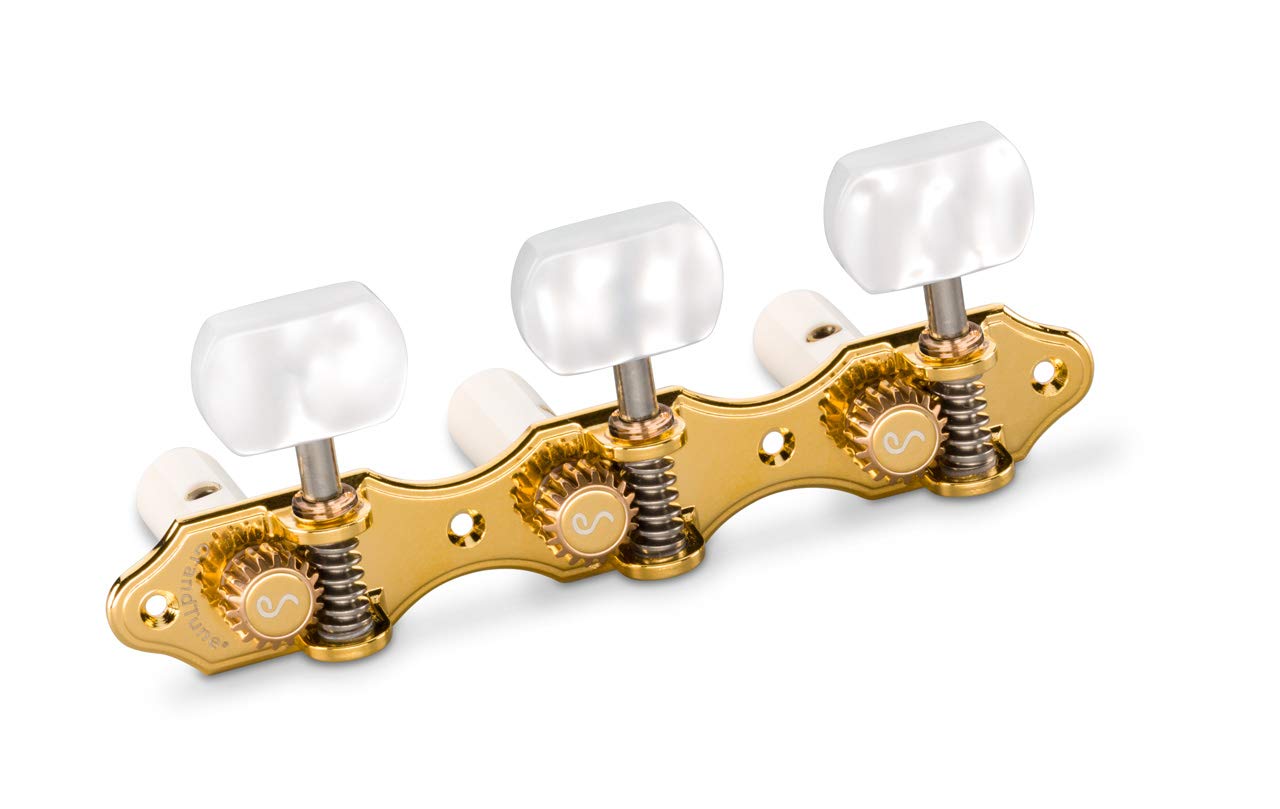 Schaller GrandTune Classic Hauser Gold Guitar Machine Heads - Premium Tuning Pegs for Acoustic & Classical Guitars - Perfect for Luthiers, Musicians & Guitar Upgrades