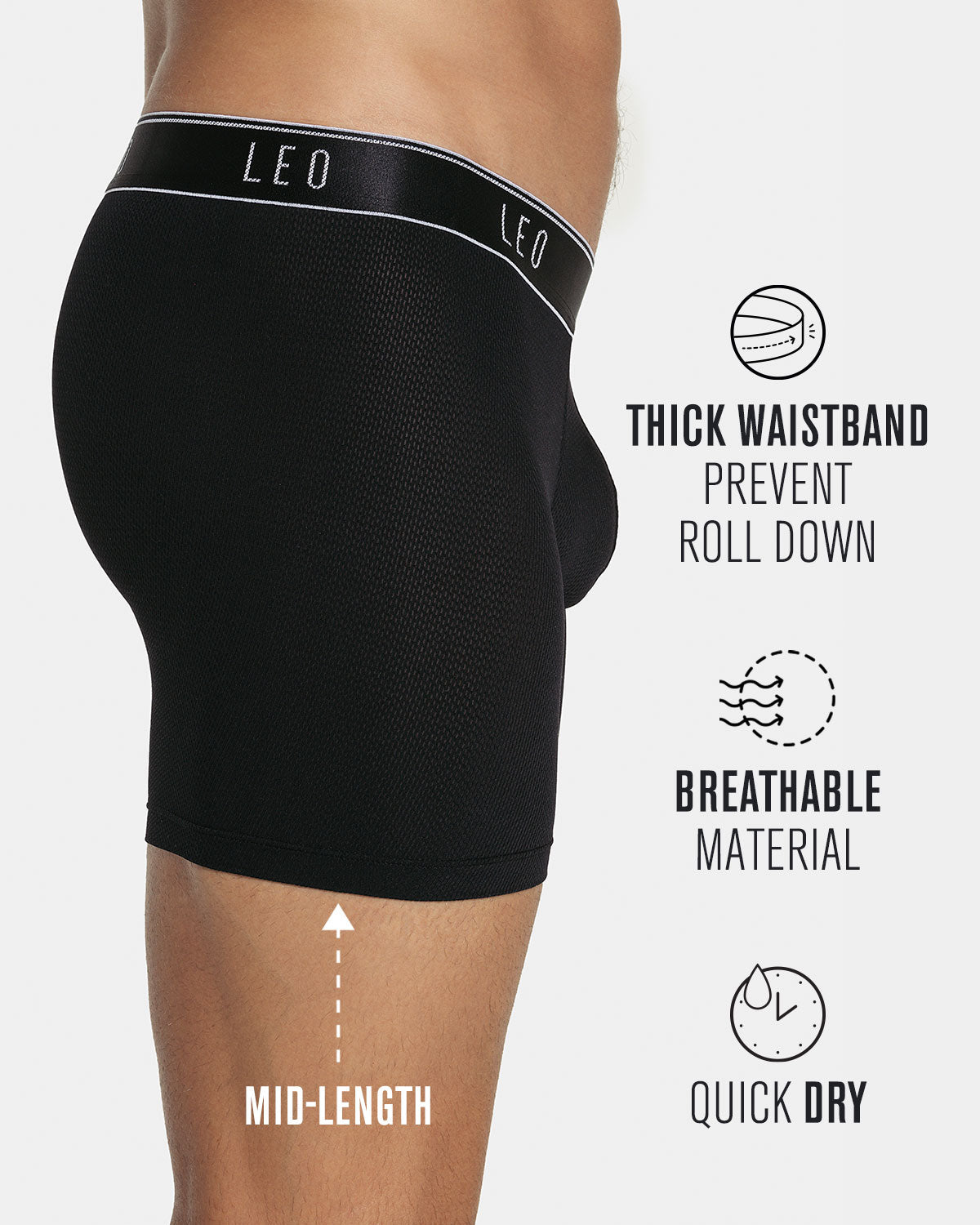 Ultra Light Boxer Briefs with Ergonomic Pouch - Breathable & Comfortable Men's Underwear for Workout, Travel & Everyday Wear