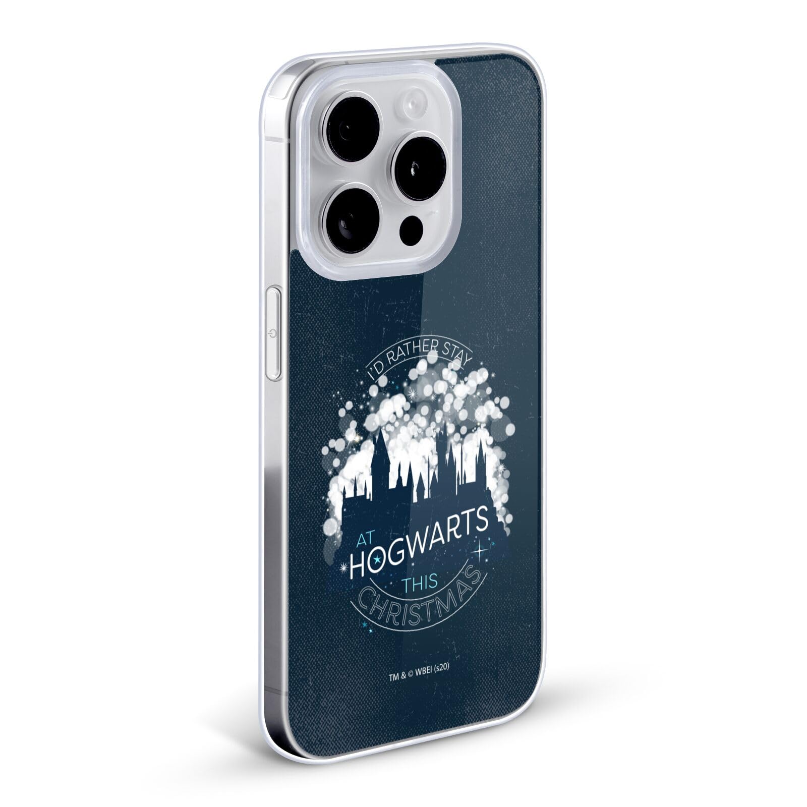Officially Licensed Harry Potter Stay at Hogwarts This Christmas Deathly Hallows iPhone Case - Soft Gel Protective Cover Compatible with Apple iPhone X/Xs - Perfect Gift for Potter Fans & Holiday Season