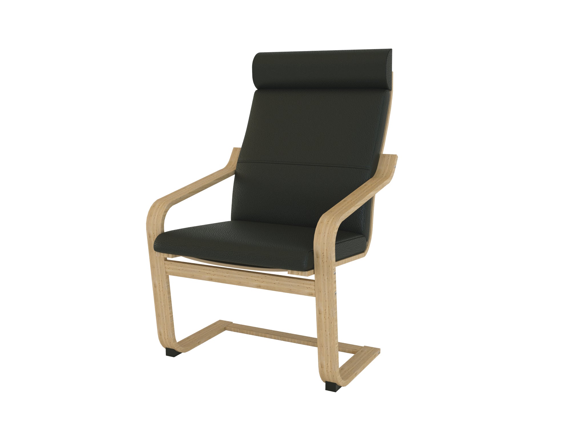 Poang Chair Cover with Headrest Pocket - Replacement Slipcover for IKEA Poang Chairs - Perfect for Living Room, Nursery, or Office