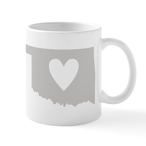 White - Heart Oklahoma Mug