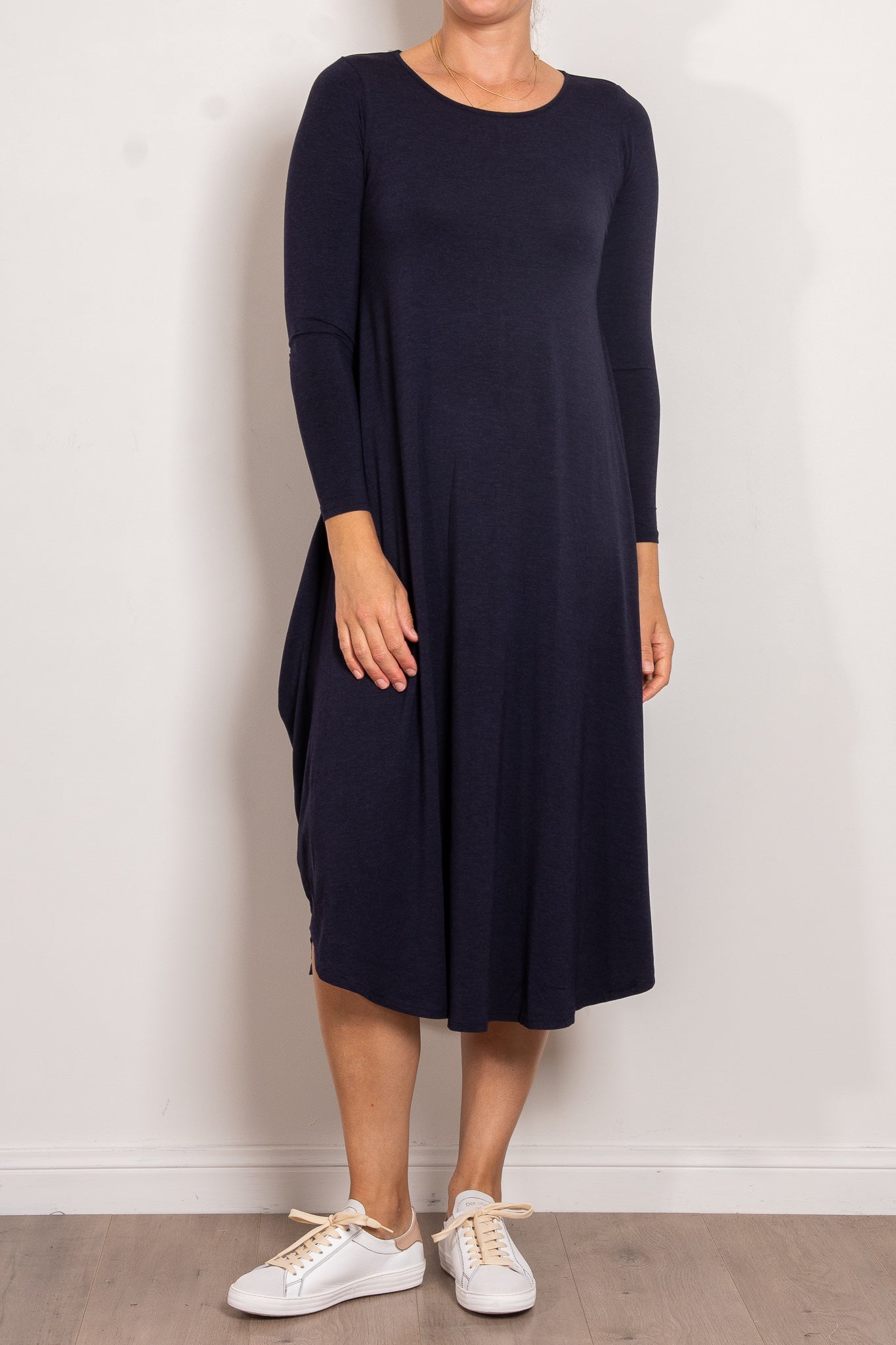Tani Marl Long Sleeve Tri Dress - Women's Stylish Casual & Athletic Dress for Yoga, Running, and Everyday Wear