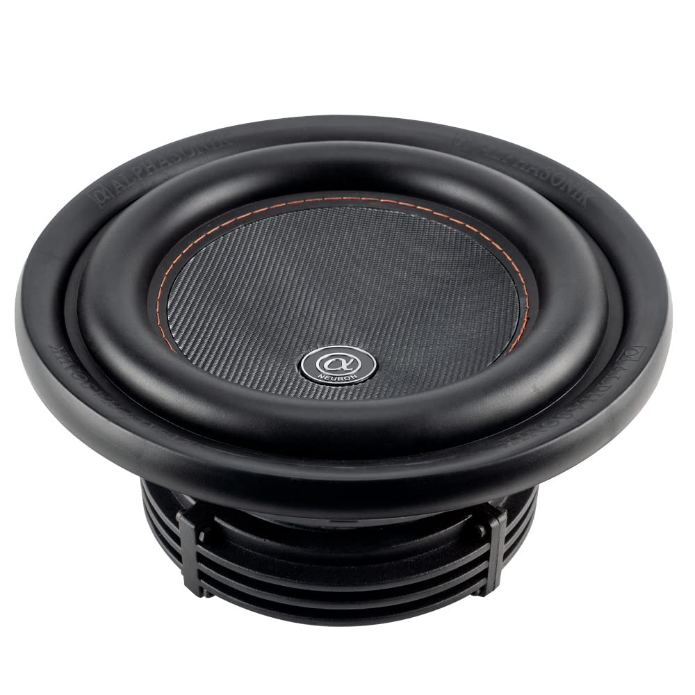 Alphasonik NSW408 Neuron 400 Series 8 Inch 750W Max / 250W RMS Dual 4 Ohm Car Subwoofer with High-Grade Magnet & Non-Pressed Paper Cone - Powerful Bass for Car Audio Systems & Custom Installations