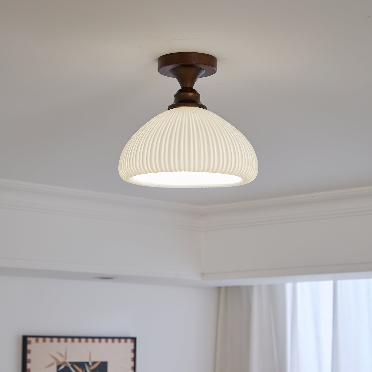Marcellis Modern LED Ceiling Lamp - Energy Efficient Flush Mount Light Fixture for Living Room, Bedroom, Kitchen | Dimmable & Easy Installation