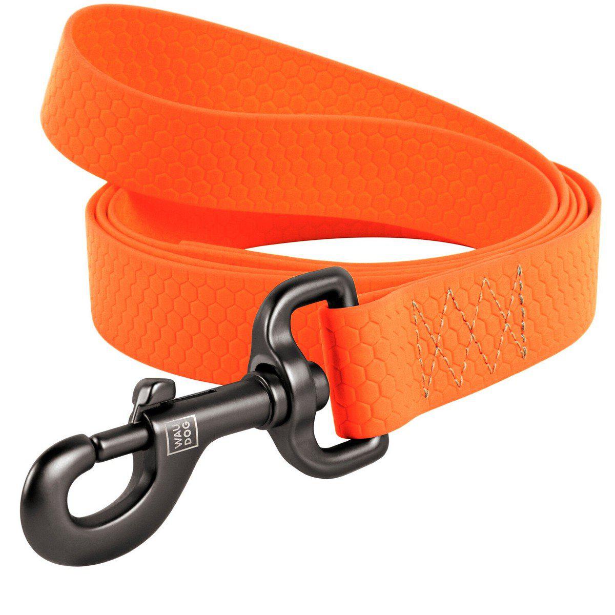 Premium Waterproof Dog Leash - Durable Orange Reflective Pet Walking Lead for Small Medium Large Dogs - Perfect for Rainy Days & Nighttime Walks