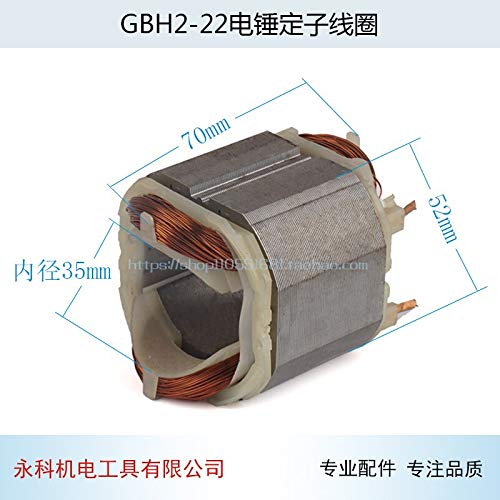 Original Bosch GBH2-22 Electric Hammer Stator Replacement Part - Compatible with M.C Electric Hammer & Impact Drills - Perfect for Construction, Demolition & DIY Projects