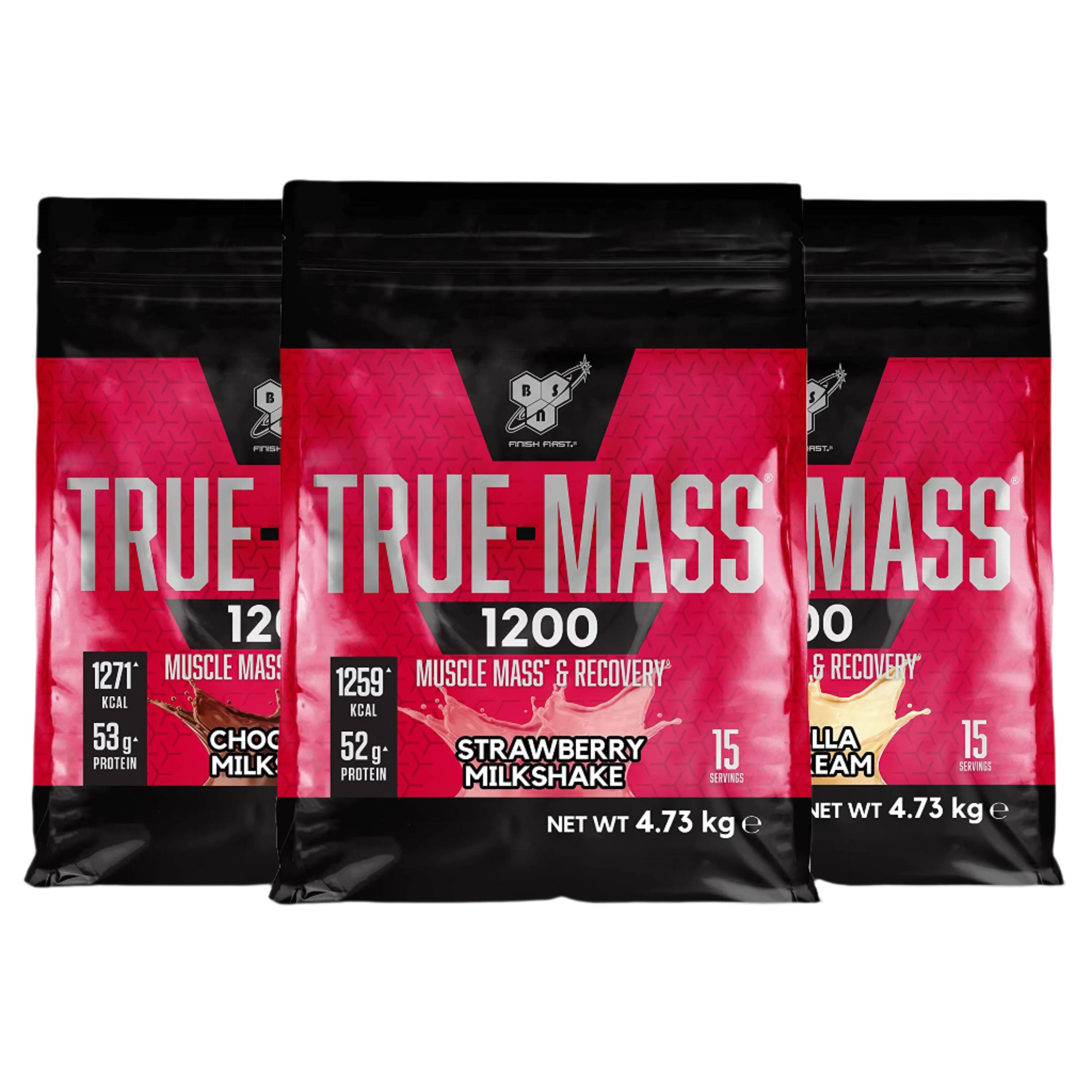 BSN True Mass 1200 Weight Gainer Protein Powder - 4.73kg (10.4lb) for Muscle Building & Post-Workout Recovery | Ideal for Bodybuilders & Fitness Enthusiasts
