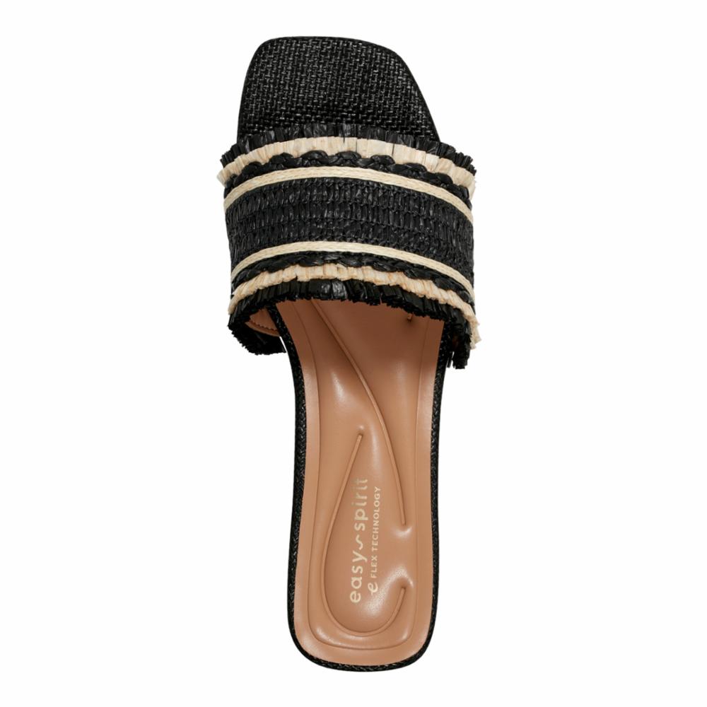 Easy Spirit Women's Graciela2 Black M Comfortable Slip-On Loafers for Work, Travel & Everyday Wear - Lightweight & Supportive Shoes for Women