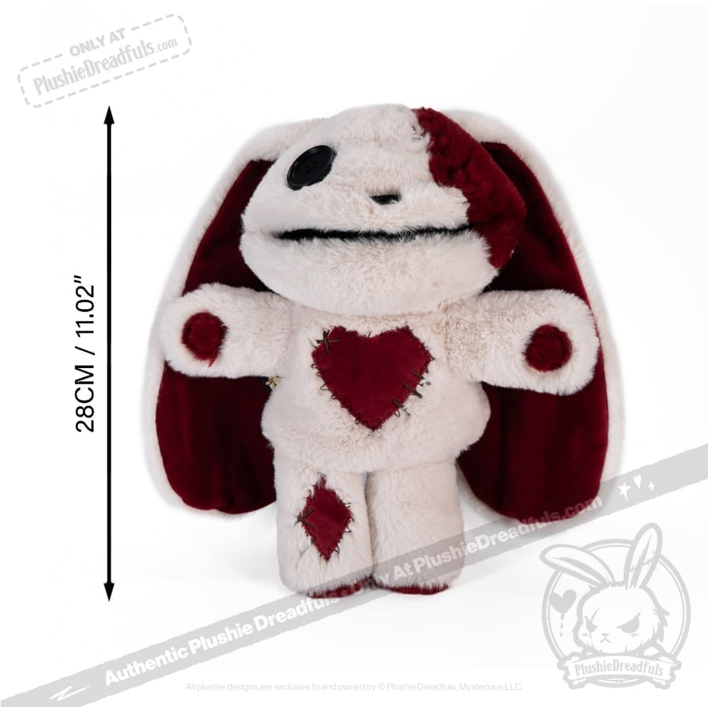 Plushie Dreadfuls Love Rabbit Plush Puppet - Soft Stuffed Animal Toy for Kids & Adults, Perfect for Cuddling, Gifts, and Home Decor