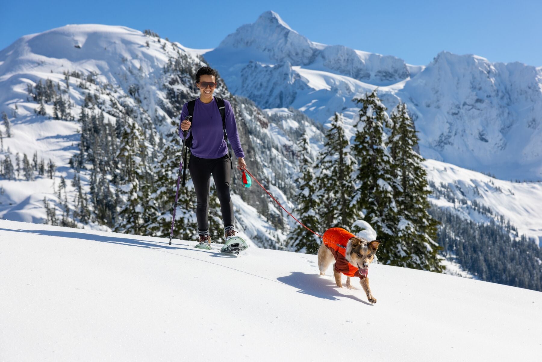 Ruffwear Powder Hound Hybrid Dog Jacket - Waterproof & Insulated Winter Coat for Active Dogs (Persimmon Orange) - Perfect for Hiking, Snow Play & Outdoor Adventures