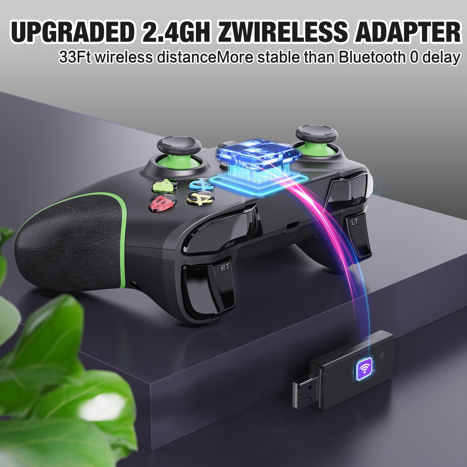SANGDER Wireless Gaming Controller for Xbox One, Xbox Series X/S, PC - 2.4GHz Wireless Gamepad with Audio Jack | Perfect for Multiplayer Gaming, Streaming & Long Gaming Sessions