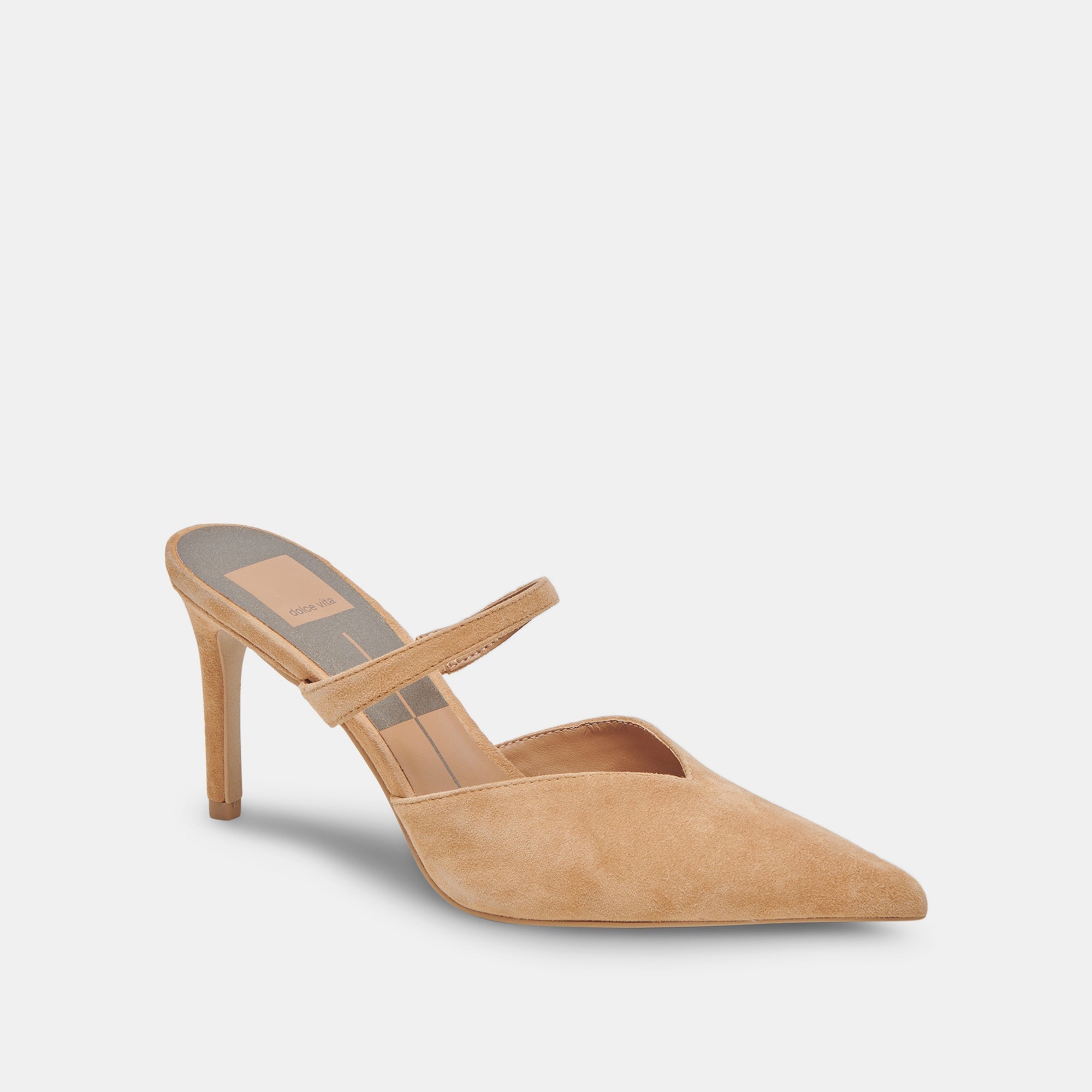 KANIKA Women's Tan Suede High Heels - Stylish & Comfortable Dress Shoes for Work, Party & Evening Out