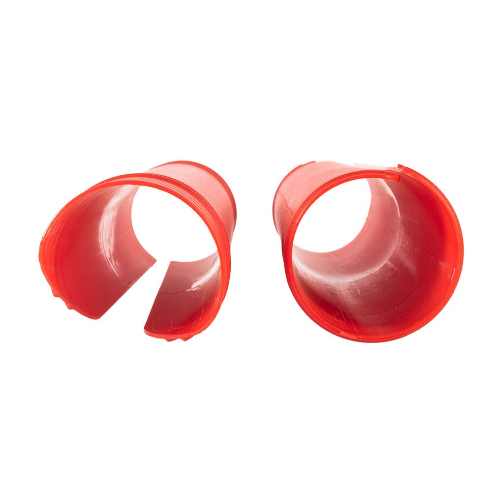 High Impact Resistance Motorcycle Upper Fork Guards - Durable Plastic Wraps for Dirt Bikes (Yamaha, Kawasaki, Husqvarna) - Red | Off-Road Protection & Enhanced Bike Safety