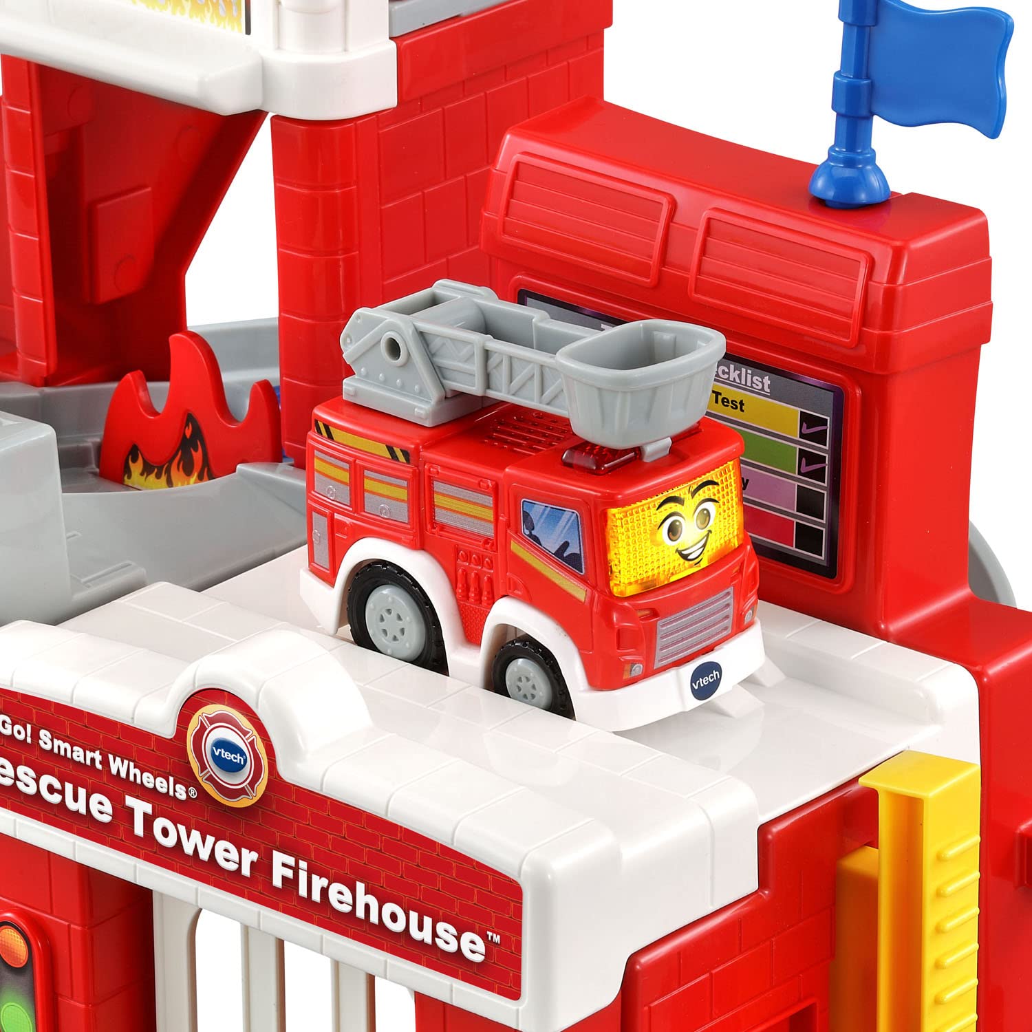 VTech Go! Go! Smart Wheels Rescue Tower Firehouse Playset - Interactive Learning Toy for Toddlers & Kids - Perfect for Pretend Play, Firefighter Role Play & Early Childhood Development