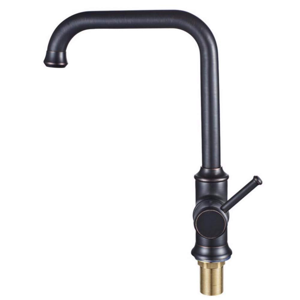 Black Bronze Kitchen Mixer Tap - Hot & Cold Water Sink Faucet for Modern Kitchens | Perfect for Cooking, Washing Dishes & Food Prep