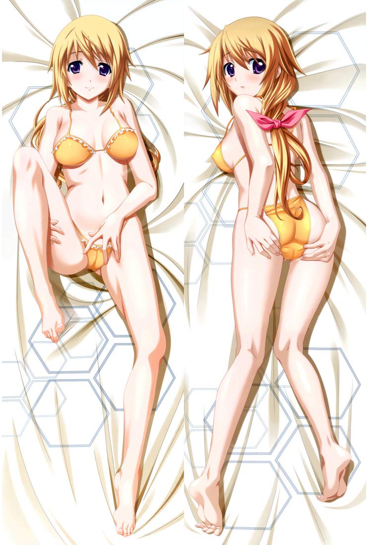Charlotte Dunois Anime Body Pillow Cover - Double-Sided Infinite Stratos 510075 Design, Peach Skin Fabric, 2WT Throw Pillow Case for Anime Fans | Perfect for Cosplay, Home Decor, and Anime Collectors