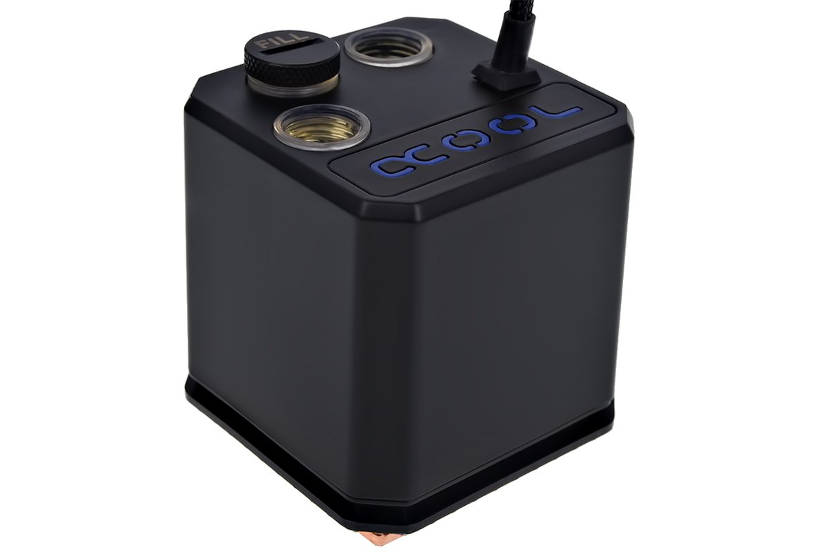 Alphacool 12511 Eisbaer (Solo) 2600rpm Black CPU Water Cooling Block - High-Performance Liquid Cooling for Gaming PCs and Overclocking