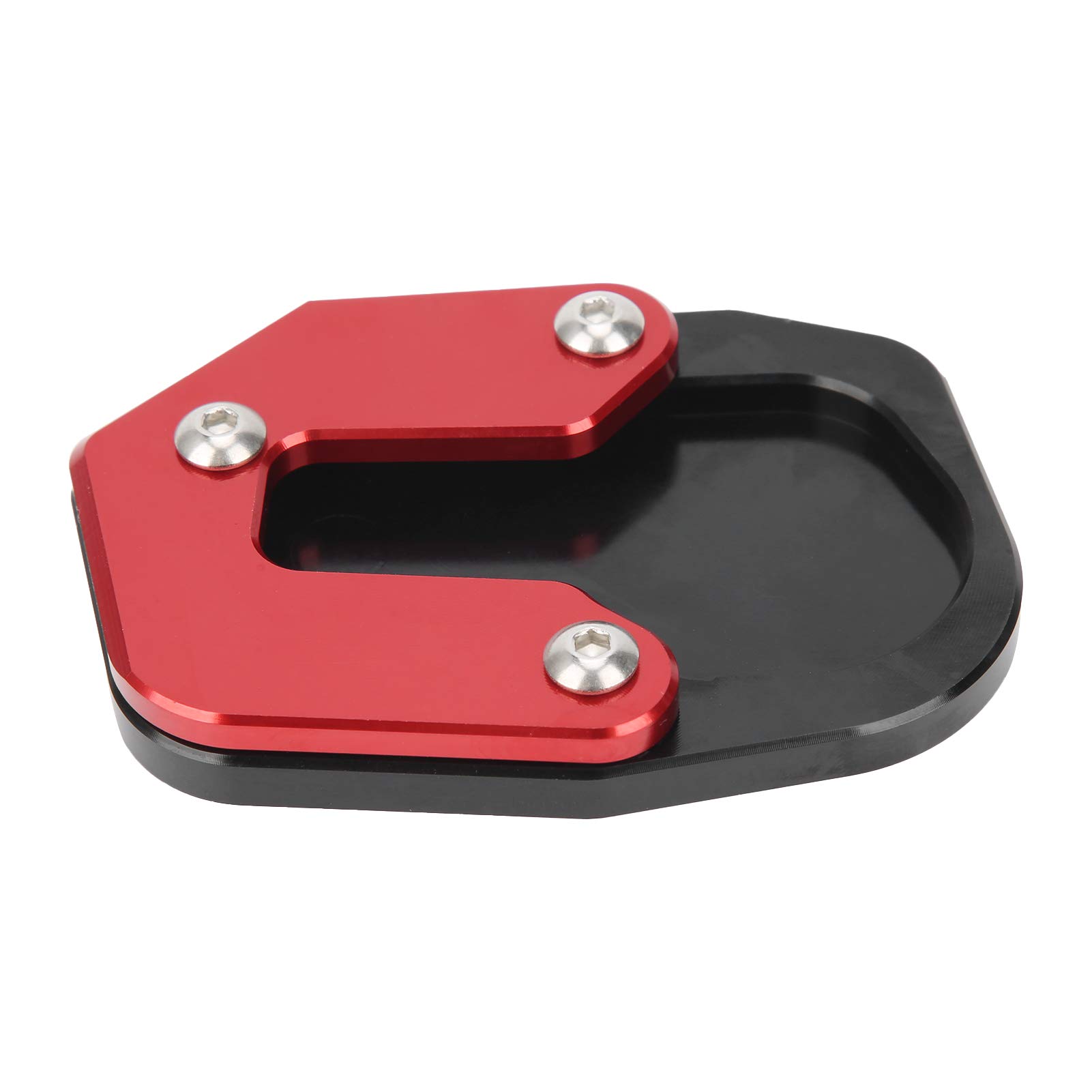Motorcycle Side Stand Pad Enlarger Kickstand Extension Holder for BMW F900R & F900XR (2019-2021) - Red | Prevents Sinking on Soft Ground | Parking & Outdoor Riding Accessory