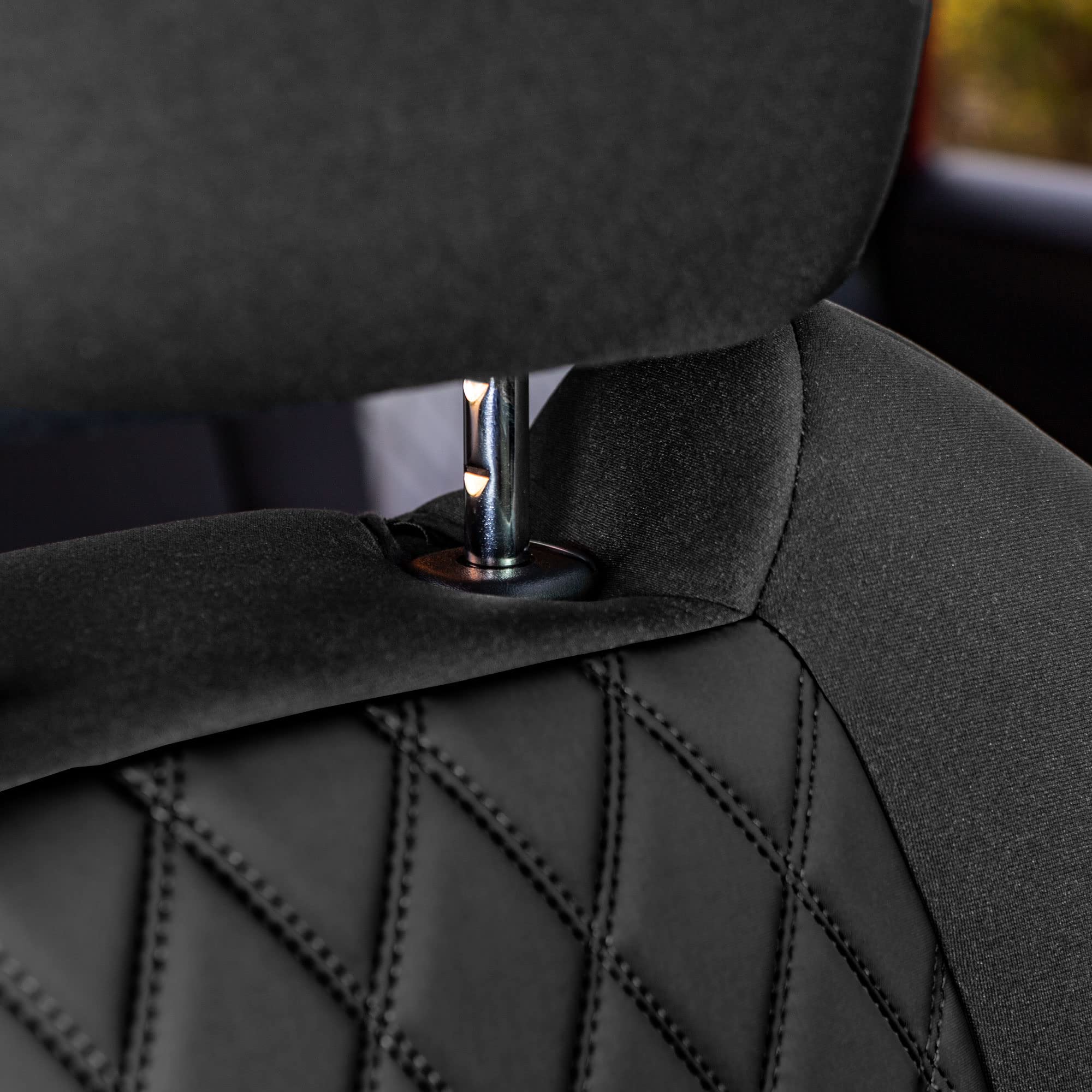 Premium Custom Fit Seat Covers for Toyota RAV4 Hybrid & Prime (2021-2022) - Water Resistant Neosupreme Neoprene Front Seat Covers Set in Black | Durable Car Interior Accessories for Commuting, Road Trips & Outdoor Adventures